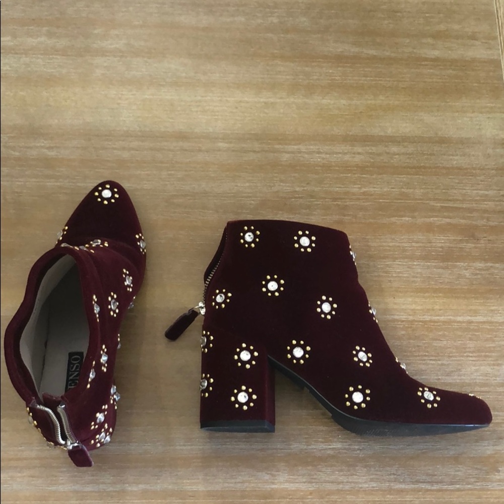 Senso Jamie Bootie in Burgundy Size 7.5-8